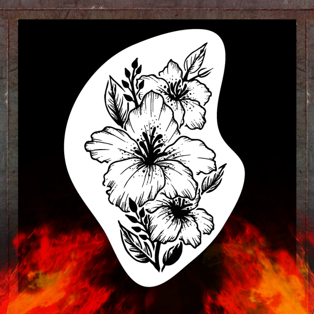 Flower 9 - Airshot Stencils