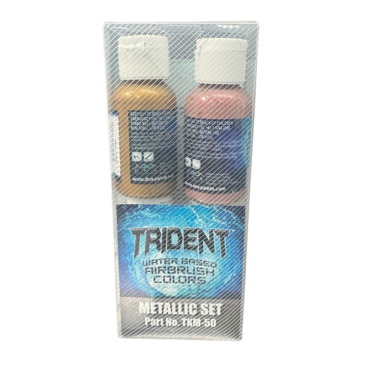 TKM Trident Metallic Airbrush Paint Set