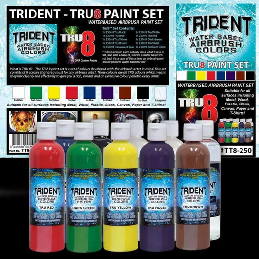 Tru 8 Trident Airbrush Paint Set