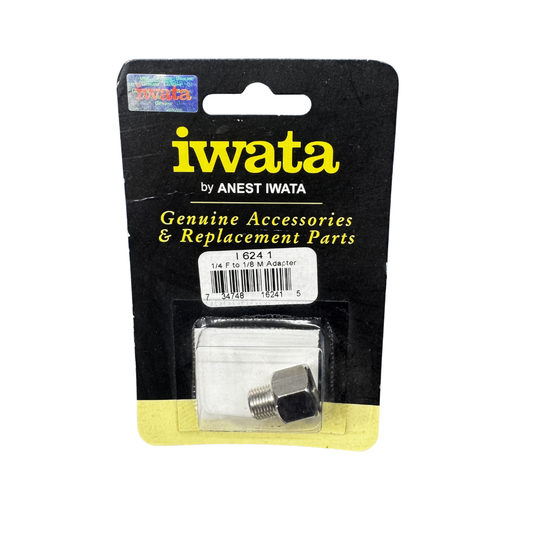 I624 1 Iwata 1/4" Female to 1/8" Male Adaptor