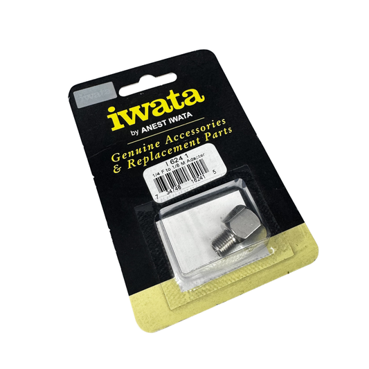 I624 1 Iwata 1/4" Female to 1/8" Male Adaptor