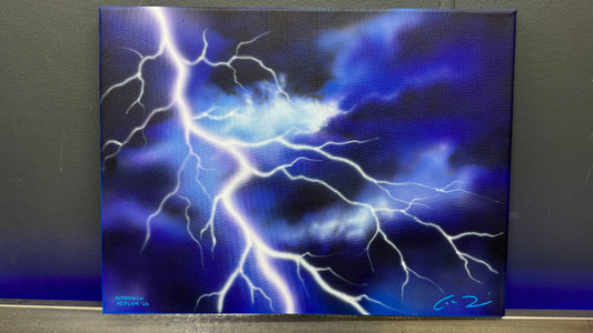 Airbrushed Lightning Artwork