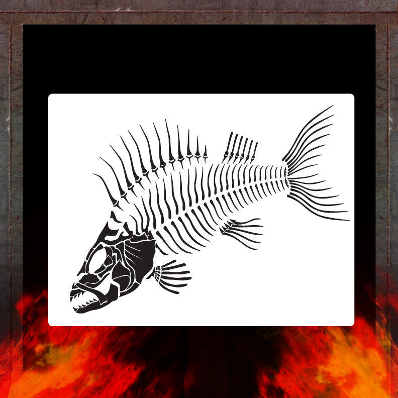 Fish Bones AirShot stencils